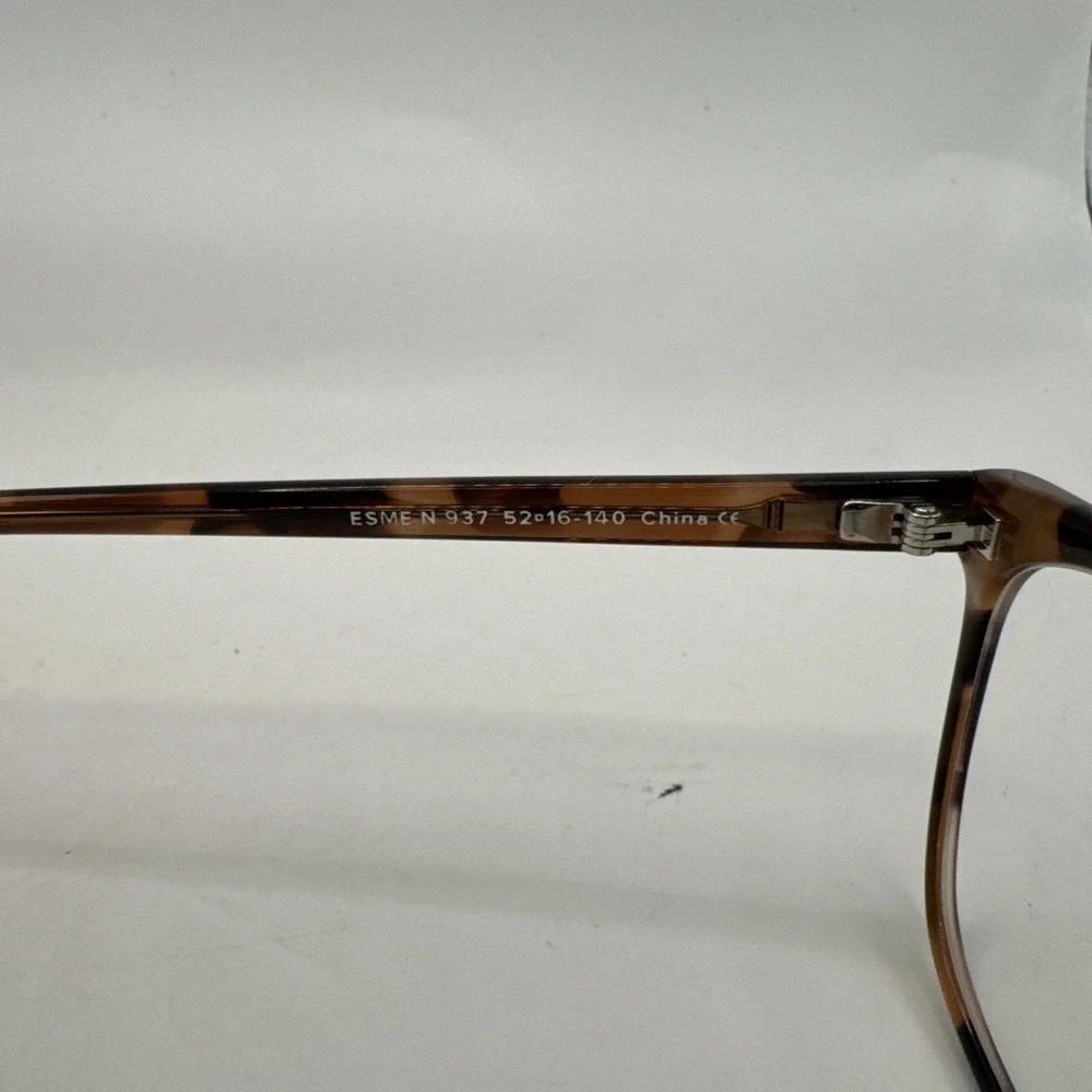 Warby Parker Eyeglasses Frame ESME N 937 Unisex Brown Black Tortoise 52-16-140